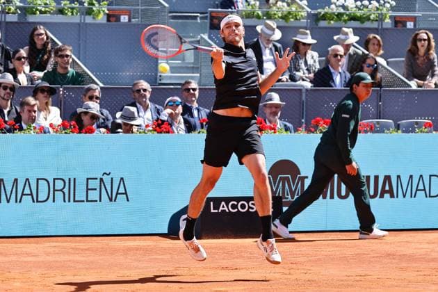 Taylor Fritz (USA), MAY 3, 2024 - Tennis : Taylor Fritz during singles Semi finals match against Andrey Rublev on the ATP, Tennis Herren tour Masters 1000 Mutua Madrid Open tennis tournament at the Caja Magica in Madrid, Spain. Noxthirdxpartyxsales  (252013147)