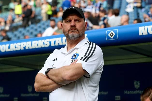 03 05 2024, xtgx, Soccer 2 Bundesliga, Hamburger SV FC St Pauli emspor, v l Steffen Baumgart HSV, Trainer DFL DFB REGULATIONS PROHIBIT ANY USE OF PHOTOGRAPHS as IMAGE SEQUENCES and or QUASI VIDEO Hamburg