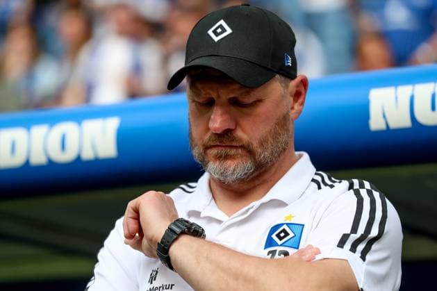 03 05 2024, xtgx, Soccer 2 Bundesliga, Hamburger SV FC St Pauli emspor, v l Steffen Baumgart HSV, Trainer DFL DFB REGULATIONS PROHIBIT ANY USE OF PHOTOGRAPHS as IMAGE SEQUENCES and or QUASI VIDEO Hamburg