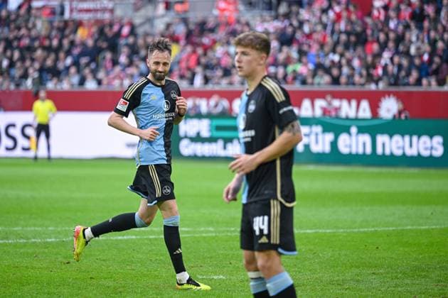 03 05 2024, Football, 2 Bundesliga, 32 Matchday Season 2023 2024, Fortuna Düsseldorf 1 FC Nuremberg, Florian Hübner 1 FC Nuremberg xRHR PHOTO TKx Copyright: RHR-FOTOx RHR-FOTO TK