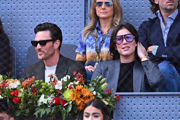 Mutua Madrid Open Former tennis player Garbine Muguruza (ESP) with her boyfriend Arthur Borges at the Mutua Madrid Open in Madrid , Spain, on May, 1, 2024. Photo by Corinne Dubreuil ABACAPRESS.COM Madrid Spain  Copyright: xDubreuilxCorinne ABACAx