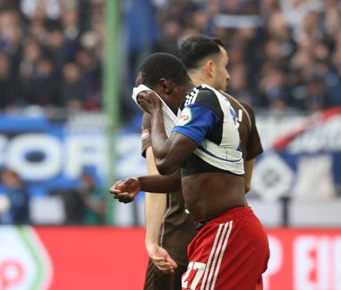 Jean Luc Dompe HSV Football, Men, Season 2023 2024, 2 BL, Volksparkstadion, Hamburger SV vs FC St Pauli, City derby DFL REGULATIONS PROHIBIT ANY USE OF PHOTOGRAPHS AS IMAGE SEQUENCES AND OR QUASI VIDEO