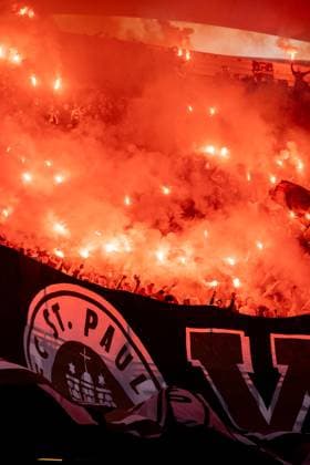 Hamburg, 3 May 2024 Football, 2 Bundesliga 2023 24, Hamburger SV FC St Pauli Fans of FC St Pauli ignite pyrotechnics DFL REGULATIONS PROHIBIT ANY USE OF PHOTOGRAPHS AS IMAGE SEQUENCES AND OR QUASI VIDEO