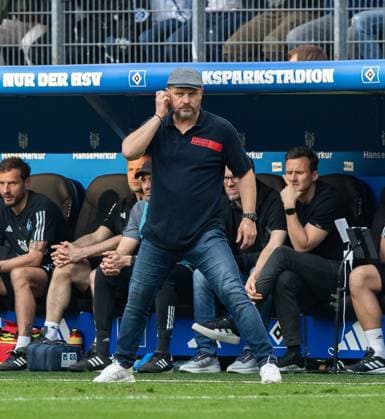 Soccer, Men, Season 2023 2024, 2 Bundesliga 32 Matchday , Hamburger SV FC St Pauli, Coach Steffen Baumgart HSV , 03 05 2024, Copyright: xSebastianxRäppold MatthiasxKochx