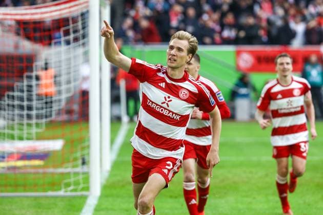 2 Soccer Bundesliga Fortuna Düsseldorf 1895 1 FC Nuremberg 03 05 2024 Vincent Vermeij 9 Fortuna Duesseldorf 2 Soccer Bundesliga Fortuna Düsseldorf 1895 1 FC Nuremberg on 03 05 2024, Düsseldorf Copyright: xBEAUTIFULxSPORTS KennyxBeelex