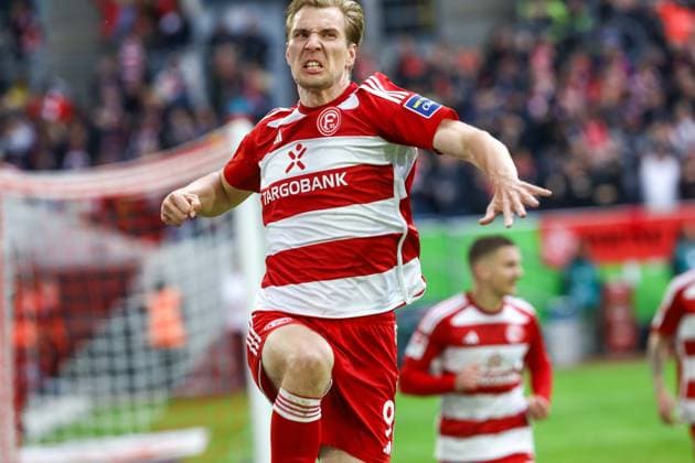 2 Soccer Bundesliga Fortuna Düsseldorf 1895 1 FC Nuremberg 03 05 2024 Vincent Vermeij 9 Fortuna Duesseldorf 2 Soccer Bundesliga Fortuna Düsseldorf 1895 1 FC Nuremberg on 03 05 2024, Düsseldorf Copyright: xBEAUTIFULxSPORTS KennyxBeelex
