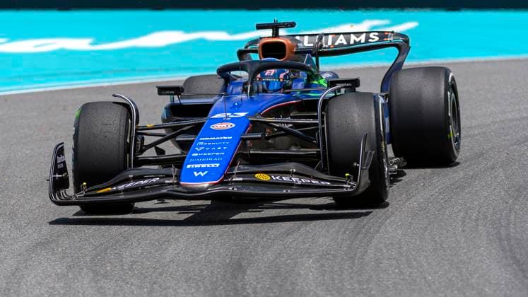 3rd May 2024; Miami International Autodrome, Miami, Florida, USA; Formula 1 Crypto.com Miami Grand Prix 2024; Free Practice Day; Alexander Albon of Thailand driving the number 23 Williams Racing car on the track during first practice session.  ActionPlus12637482 DouglasxMurray