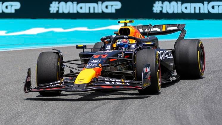 3rd May 2024; Miami International Autodrome, Miami, Florida, USA; Formula 1 Crypto.com Miami Grand Prix 2024; Free Practice Day; Sergio Perez of Mexico driving the number 11 Oracle Red Bull Racing car on the track during first practice session.  ActionPlus12637483 DouglasxMurray