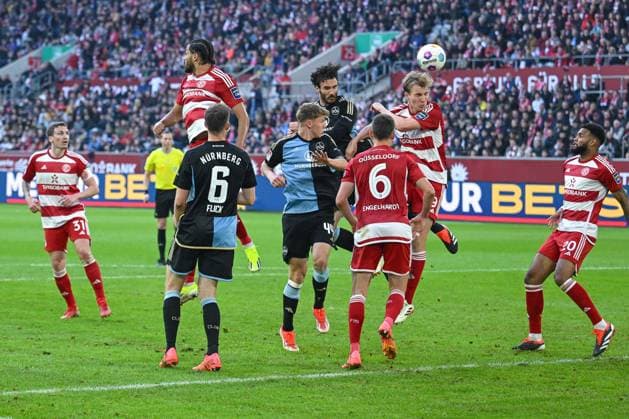 03 05 2024, Football, 2 Bundesliga, Matchday 32 Season 2023 2024, Fortuna Düsseldorf 1 FC Nuernberg, Ivan Marquez 1 FC Nuremberg scores the goal for 1 2 for 1 FC Nuremberg xRHR PHOTO TKx Copyright: RHR-FOTOx RHR-FOTO TK