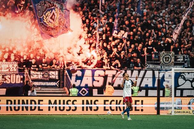 Soccer Men Season 2023 2024 2 Soccer Bundesliga 32 Matchday Hamburger SV vs FC St Pauli 03 05 2024 Goal celebration Robert Glatzel 9, HSV Hamburg Volksparkstadion Hamburg Germany