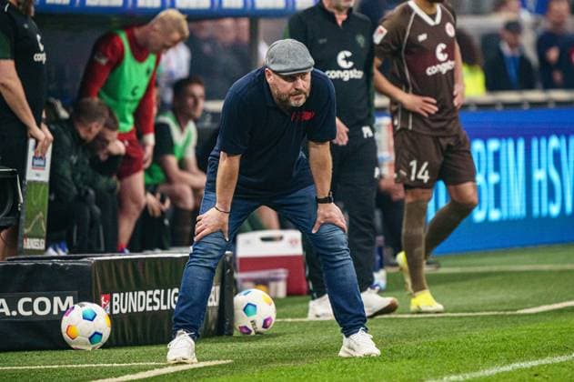 Steffen Baumgart Hambuger SV, Coach GER, Hamburger SV vs FC St Pauli, Football, 2 Bundesliga, Matchday 32, Season 2023 2024, 03 05 2024 DFL REGULATIONS PROHIBIT ANY USE OF PHOTOGRAPHS AS IMAGE SEQUENCES AND OR QUASI VIDEO GER, Hamburger SV vs FC St Pauli, Football, 2 Bundesliga, Matchday 32, Season 2023 2024, 03 05 2024 Hamburg Copyright: xEibner-Pressefoto MarcelxvonxFehrnx EP_MFN