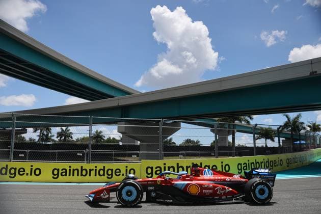 F1 Miami Grand Prix Practice Charles Leclerc of Ferrari during practice ahead of the Formula 1 Miami Grand Prix at Miami International Autodrome in Miami, United States on May 3, 2024. Miami United States  Copyright: xJakubxPorzyckix originalFilename:porzycki-f1miamig240503_npOms.jpg