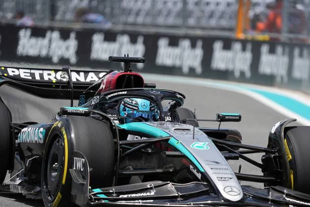 Formula 1 Crypto com Miami Grand Prix 03 05 2024, Miami International Autodrome, Miami, Formula 1 Crypto com Miami Grand Prix,pictured George Russell GBR , Mercedes AMG Petronas Formula One Team nordphotoxGmbHx xBratic nph00250