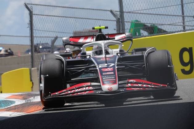 03 05 2024, Miami International Autodrome, Miami, Formula 1 Crypto com Miami Grand Prix,in the picture Nico Hülkenberg DEU , Haas F1 Team Defodi 506 20240503 hbr 5755 Defodi-506