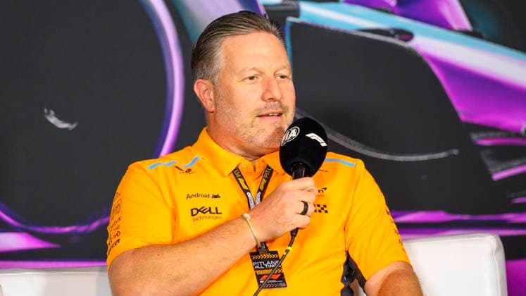 3rd May 2024; Miami International Autodrome, Miami, Florida, USA; Formula 1 Crypto.com Miami Grand Prix 2024; Free Practice Day; McLaren Racing CEO Zak Brown speaks to the media during a press conference, PK, Pressekonferenz  ActionPlus12637533 DouglasxMurray