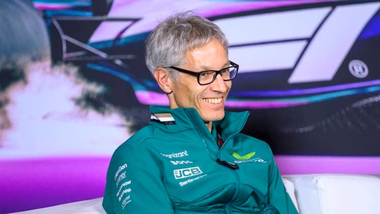 3rd May 2024; Miami International Autodrome, Miami, Florida, USA; Formula 1 Crypto.com Miami Grand Prix 2024; Free Practice Day; Aston Martin Aramco team principal Mike Krack speaks to the media during a press conference, PK, Pressekonferenz  ActionPlus12637537 DouglasxMurray