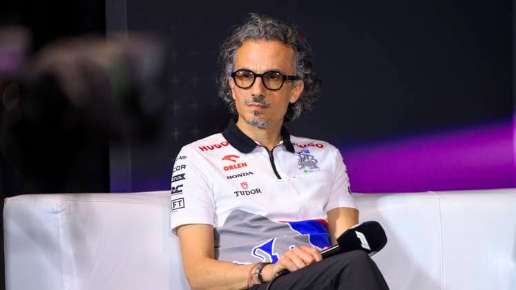 3rd May 2024; Miami International Autodrome, Miami, Florida, USA; Formula 1 Crypto.com Miami Grand Prix 2024; Free Practice Day; Red Bull team principal Laurent Mekies speaks to the media during a press conference, PK, Pressekonferenz  ActionPlus12637542 DouglasxMurray
