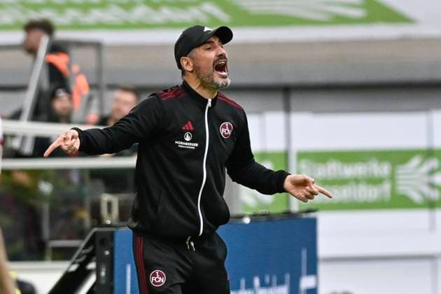 Cristian Fiel Coch, 1 FC Nuernberg gestures gestures gestures 03 05 2024 Soccer Fortuna Duesseldorf vs 1 FC Nuernberg , Merkur Spiel Arena, Duesseldorf, DFB DFL REGULATIONS PROHIBIT ANY USE OF PHOTOGRAPHS AS IMAGE SEQUENCES AND OR QUASI VIDEO NRW Germany Copyright: xpepphotox xHorstxMauelshagenx pep00321, pep_20240503_hm
