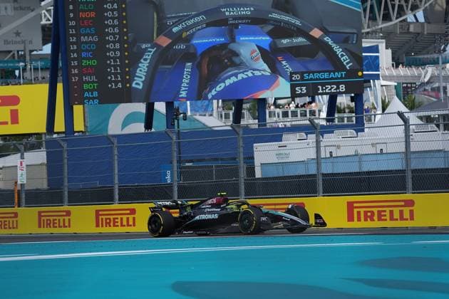 Formula 1 Crypto com Miami Grand Prix 03 05 2024, Miami International Autodrome, Miami, Formula 1 Crypto com Miami Grand Prix,pictured Lewis Hamilton GBR , Mercedes AMG Petronas Formula One Team nordphotoxGmbHx xBratic nph00250