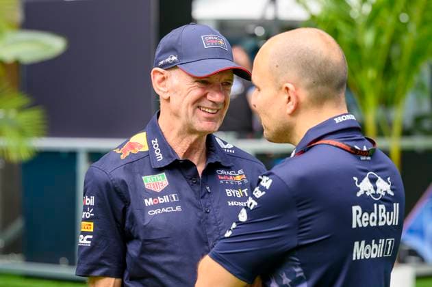 4th May 2024; Miami International Autodrome, Miami, Florida, USA; Formula 1 Crypto.com Miami Grand Prix 2024; Qualifying Day; Red Bull engineer and Chief Technical Officer Adrian Newey in the Team Village.  ActionPlus12638050 DouglasxMurray