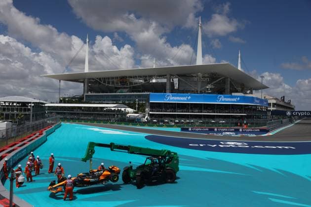 F1 Miami Grand Prix 2024 Sprint McLaren car of Lando Norris during Sprint ahead of the Formula 1 Miami Grand Prix at Miami International Autodrome in Miami, United States on May 4, 2024. Miami United States  Copyright: xJakubxPorzyckix originalFilename:porzycki-f1miamig240504_np95b.jpg