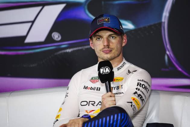 Sprint Race press conference, PK, Pressekonferenz VERSTAPPEN Max (ned), Red Bull Racing RB20, portrait during the Formula 1 Crypto.com Miami Grand Prix 2024, 6th round of the 2024 Formula One World Championship, WM, Weltmeisterschaft from May 3 to 5, 2024 on the Miami International Autodrome, in Miami, United States of America - F1 - MIAMI GRAND PRIX 2024 DPPI Panoramic 240504_R06_MIAMI_DP_EA015231