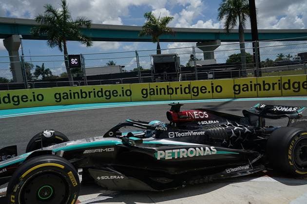Formula 1 Crypto com Miami Grand Prix 04 05 2024, Miami International Autodrome, Miami, Formula 1 Crypto com Miami Grand Prix,pictured George Russell GBR , Mercedes AMG Petronas Formula One Team nordphotoxGmbHx xBratic nph00250
