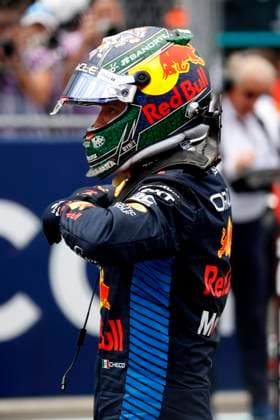 MIAMI GARDENS, FL - MAY 04: Oracle Red Bull Racing driver Sergio Perez 11 of Mexico walks from his race car after the running of the F1 Sprint Race on May 4, 2024 at the Miami International Autodrome in Miami Gardens, FL. (Photo by Jeff Robinson Icon Sportswire) AUTO: MAY 04 F1 Crypto.com Miami Grand Prix EDITORIAL USE ONLY Icon24050419881