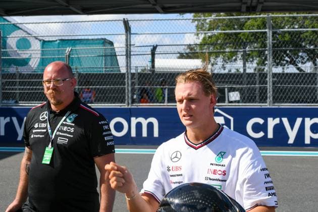 Formula 1 GP Miami USA 04 05 2024 Mick Schumacher, Mercedes AMG Petronas F1 Team Formula 1 GP Miami USA 04 05 2024 Copyright: xBEAUTIFULxSPORTS Erlhofx