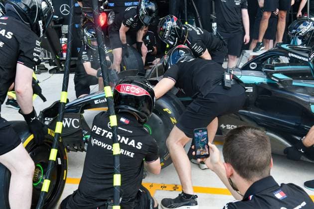 Formula 1 GP Miami USA 04 05 2024 Pitstop Mercedes AMG Petronas F1 Team Formula 1 GP Miami USA 04 05 2024 Copyright: xBEAUTIFULxSPORTS Erlhofx