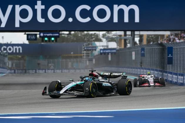 Formula 1 GP Miami USA 04 05 2024 George Russell 63, Mercedes AMG Petronas F1 Team Formula 1 GP Miami USA 04 05 2024 Copyright: xBEAUTIFULxSPORTS Erlhofx