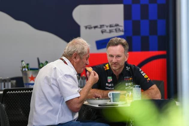 Formula 1 GP Miami USA 04 05 2024 Christian Horner and Dr. Helmut Marko Formula 1 GP Miami USA 04 05 2024 Copyright: xBEAUTIFULxSPORTS Erlhofx