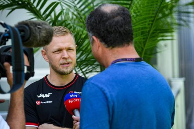 Formula 1 GP Miami USA 04 05 2024 Kevin Magnussen 20, MoneyGram Haas F1 Team interview Formula 1 GP Miami USA 04 05 2024 Copyright: xBEAUTIFULxSPORTS Erlhofx