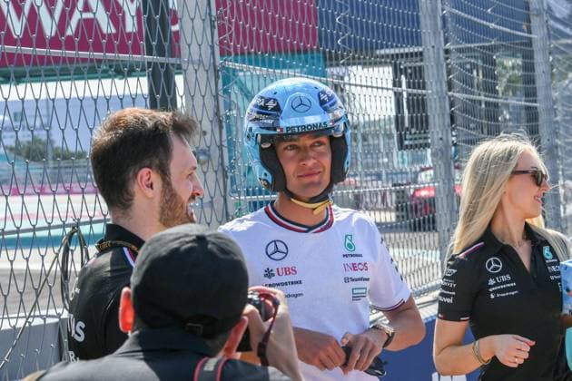 Formula 1 GP Miami USA 04 05 2024 George Russell 63, Mercedes AMG Petronas F1 Team Formula 1 GP Miami USA 04 05 2024 Copyright: xBEAUTIFULxSPORTS Erlhofx