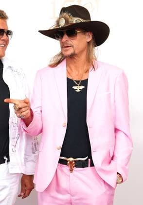 LOUISVILLE, KY - MAY 04: Musician Kid Rock walks the red carpet before the 150th running of the Kentucky Derby on May 4, 2024, at Churchill Downs in Louisville, Ky. (Photo by Jeff Moreland Icon Sportswire) HORSE RACING: MAY 04 Kentucky Derby EDITORIAL USE ONLY Icon168240504013