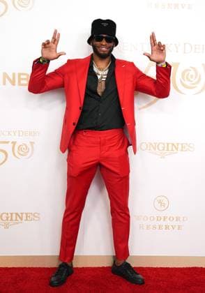 LOUISVILLE, KY - MAY 04: Philadelphia Eagles receiver DeVante Parker walks the red carpet before the 150th running of the Kentucky Derby on May 4, 2024, at Churchill Downs in Louisville, Ky. (Photo by Jeff Moreland Icon Sportswire) HORSE RACING: MAY 04 Kentucky Derby EDITORIAL USE ONLY Icon168240504017