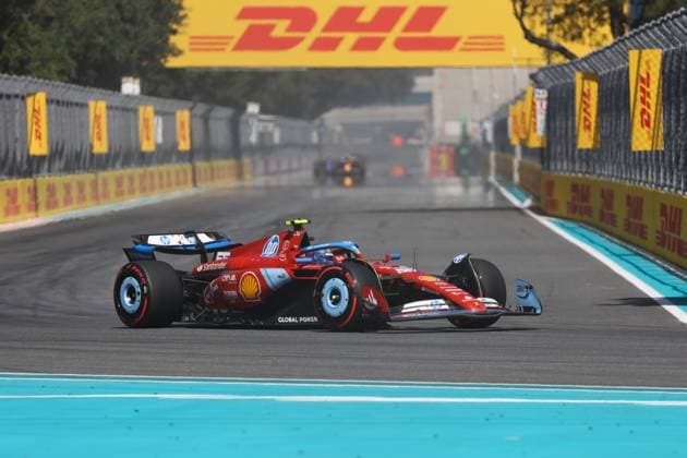 F1 Miami Grand Prix 2024 Qualifying Carlos Sainz of Ferrari during qualifying ahead of the Formula 1 Miami Grand Prix at Miami International Autodrome in Miami, United States on May 4, 2024. Miami United States  Copyright: xJakubxPorzyckix originalFilename:porzycki-f1miamig240504_npo9G.jpg