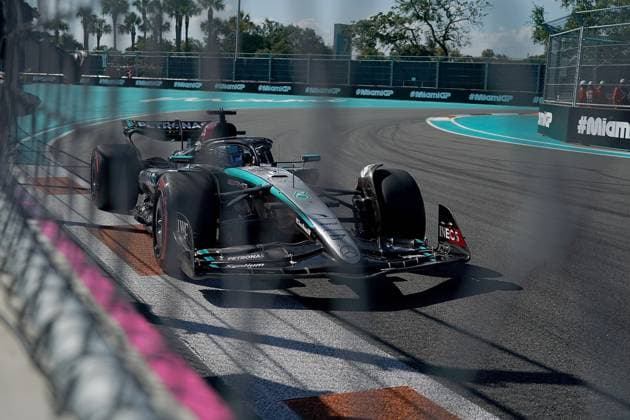 04 05 2024, Miami International Autodrome, Miami, Formula 1 Crypto com Miami Grand Prix,pictured George Russell GBR , Mercedes AMG Petronas Formula One Team Defodi 506 20240504 hbr 5851 Defodi-506