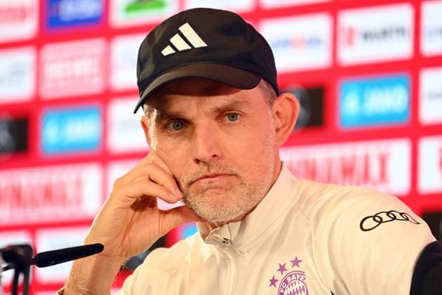 Coach Thomas TUCHEL Bayern Muenchen , disappointment,frustration,disappointed,frustrated,dejected,single image,cropped single image,portrait,portrait,portrait PRESS CONFERENCE Football 1 Bundesliga Season 2023 2024, 32 Matchday, Matchday32 VFB Stuttgart FC Bayern Muenchen 3 1 on 04 05 2024, MHP ARENA STUTTGART