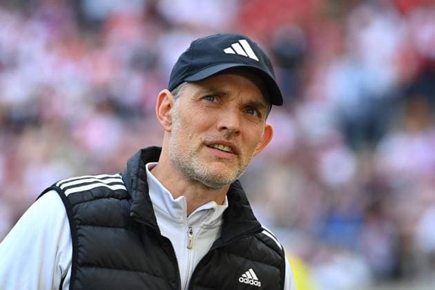 Coach Thomas TUCHEL Bayern Muenchen , single picture,cropped single motif,portrait,portrait,portrait Football 1 Bundesliga Season 2023 2024, 32 Matchday, Matchday32 VFB Stuttgart FC Bayern Muenchen 3 1 on 04 05 2024, MHP ARENA STUTTGART