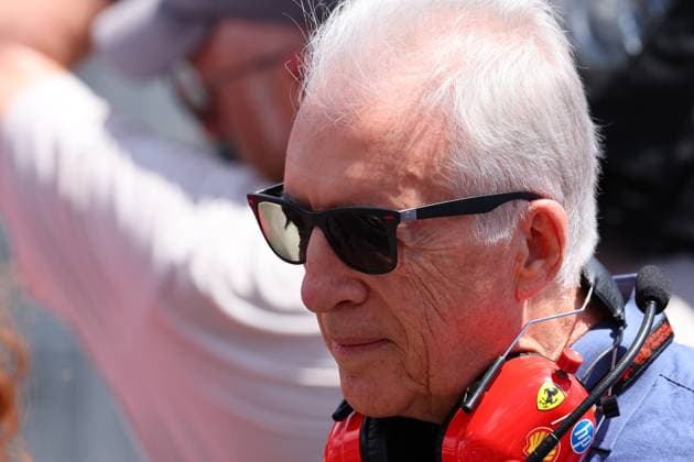 MIAMI GARDENS, FL - MAY 04: Ferrari vice-chairman Piero Ferrari on the grid prior to the Formula 1 Sprint Race at the Crypto.com Miami Grand Prix on May 4. 2024 at the Miami International Autodrome in Miami Gardens, Florida. (Photo by Rich Graessle Icon Sportswire) AUTO: MAY 04 F1 Crypto.com Miami Grand Prix EDITORIAL USE ONLY Icon24050436861