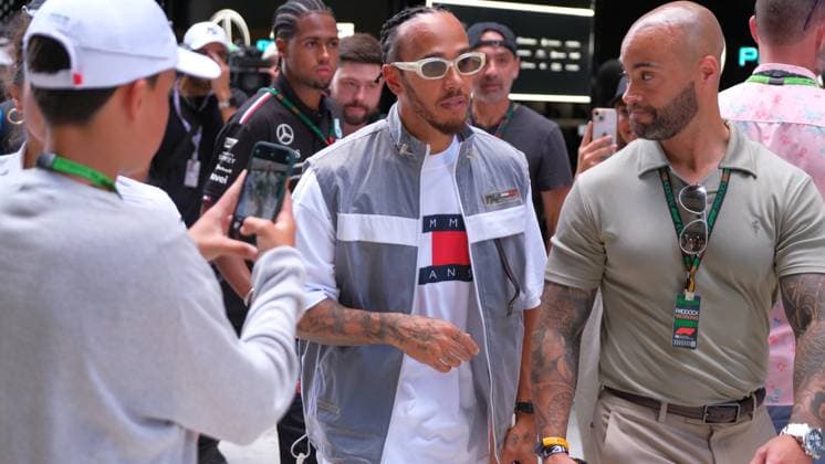 May 4, 2024, Miami, Fl, USA: MAY 02, 2024: Lewis Hamilton 44 during the Formula 1 Crypto.com Miami Grand Prix race week in Miami, FL. Jason Pohuski BMR Miami USA - ZUMAb241 20240504_zsa_b241_205 Copyright: xJasonxPohuskix xBmrx