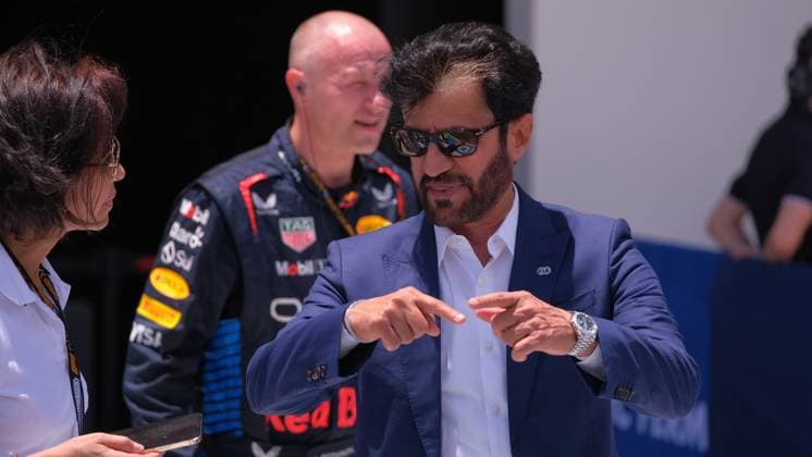 May 4, 2024, Miami, Fl, USA: MAY 04, 2024: FIA President Mohammed Ben Sulayem during the Formula 1 Crypto.com Miami Grand Prix race week in Miami, FL. Jason Pohuski BMR Miami USA - ZUMAb241 20240504_zsa_b241_529 Copyright: xJasonxPohuskix xBmrx