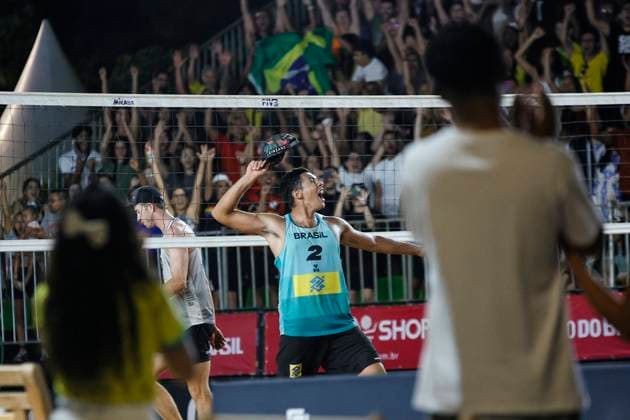 Beach volleyball, Beachvolleyball World Tour, Brasilia BRASILIA (DF),05 04 2024- VOLLEY CIRCUIT WORLD, Beach Volleyball Match between Brazil x USA, valid for the World Volleyball Circuit, held in the city of Brasilia, on the afternoon of this Saturday, May 4, 2024 . (Foto: Wallace Martins Thenews2 imago images) SPO  Copyright: xWallacexMartinsx