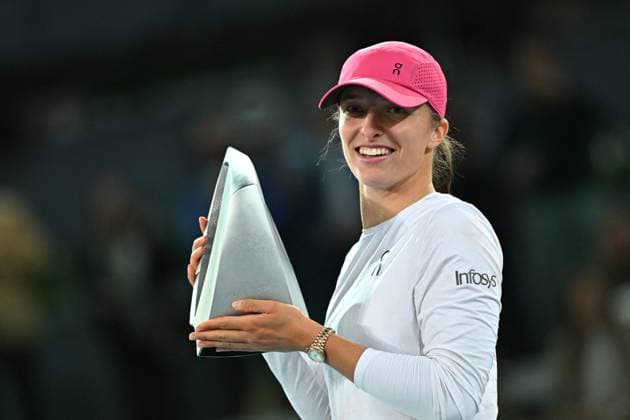 Tennis, WTA tournament in Madrid, final, Iga Swiatek - Arena Sabalenka