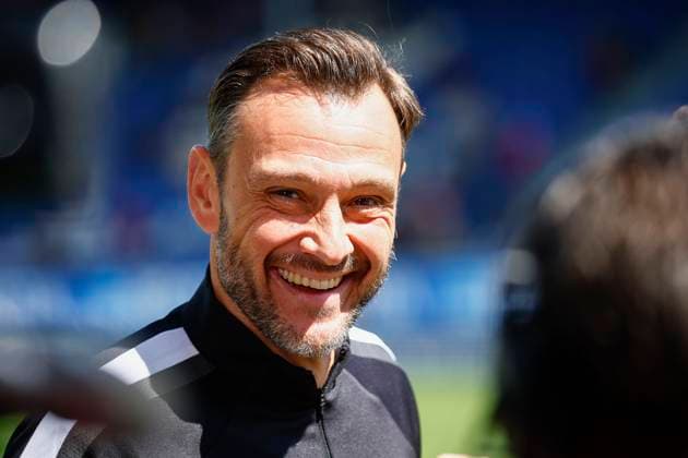 05 05 2024, xavx, Soccer 2 Bundesliga, SV Wehen Wiesbaden Holstein Kiel emspor, v l Interim Coach Nils Döring SV Wehen Wiesbaden Single Image, Portrait, Portraet DFL DFB REGULATIONS PROHIBIT ANY USE OF PHOTOGRAPHS as IMAGE SEQUENCES and or QUASI VIDEO Wiesbaden