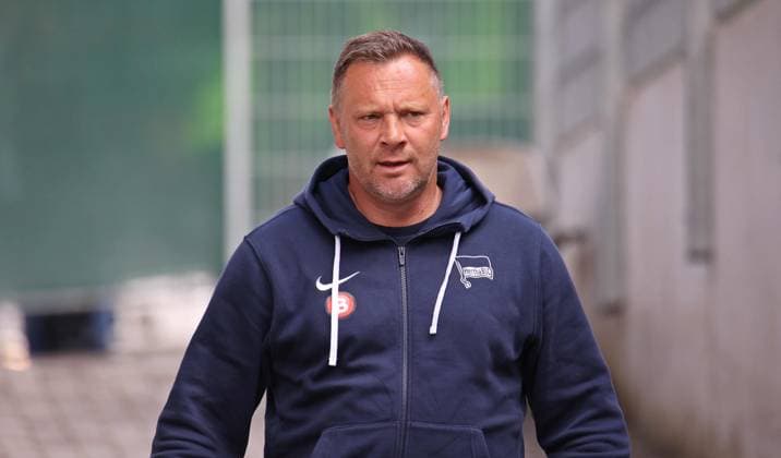 05 05 2024, Football, Men, 2 Bundesliga, Season 2023 2024, SV 07 Elversberg Hertha BSC Berlin, Coach Pal Dardai Hertha BSC Elversberg Ursapharm Arena an der Kaiserlinde Saarland Germany EN