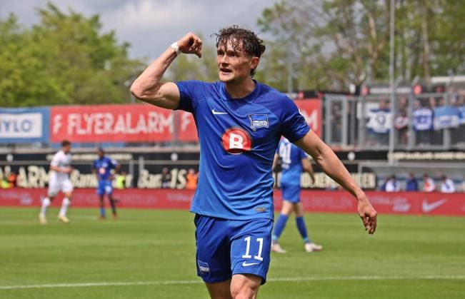 05 05 2024, Football, Men, 2 Bundesliga, Season 2023 2024, SV 07 Elversberg Hertha BSC Berlin, Fabian Reese Hertha BSC Elversberg Ursapharm Arena an der Kaiserlinde Saarland Germany EN