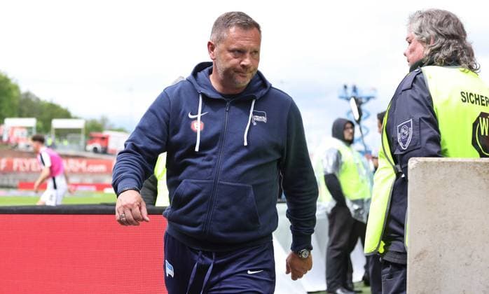 05 05 2024, Football, Men, 2 Bundesliga, Season 2023 2024, SV 07 Elversberg Hertha BSC Berlin, Coach Pal Dardai Hertha BSC Elversberg Ursapharm Arena an der Kaiserlinde Saarland Germany EN