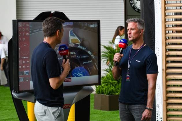 Formula 1 GP Miami USA 05 05 2024 Ralf Schumacher and Sascha Roos, SKY F1 Germany Formula 1 GP Miami USA 05 05 2024 Copyright: xBEAUTIFULxSPORTS Erlhofx